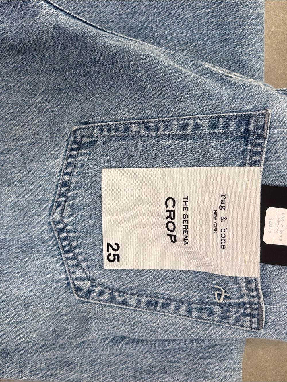 rag & bone Light Wash Ankle Crop Jeans - Picture 2 of 4